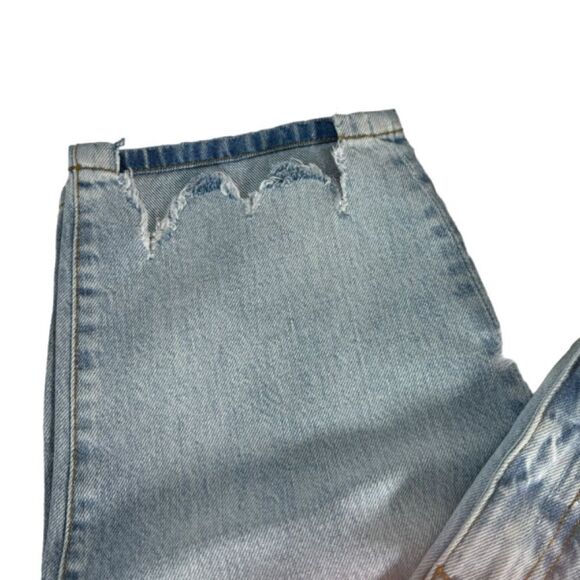 Frame Denim Le Original Slim Straight Raw Hem Jeans In Clash Wash Sz 32 - Picture 5 of 8